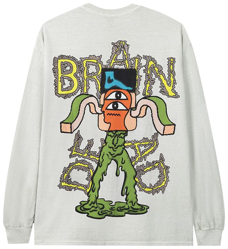 Brain Dead Gooey Long Sleeve Tee Cement