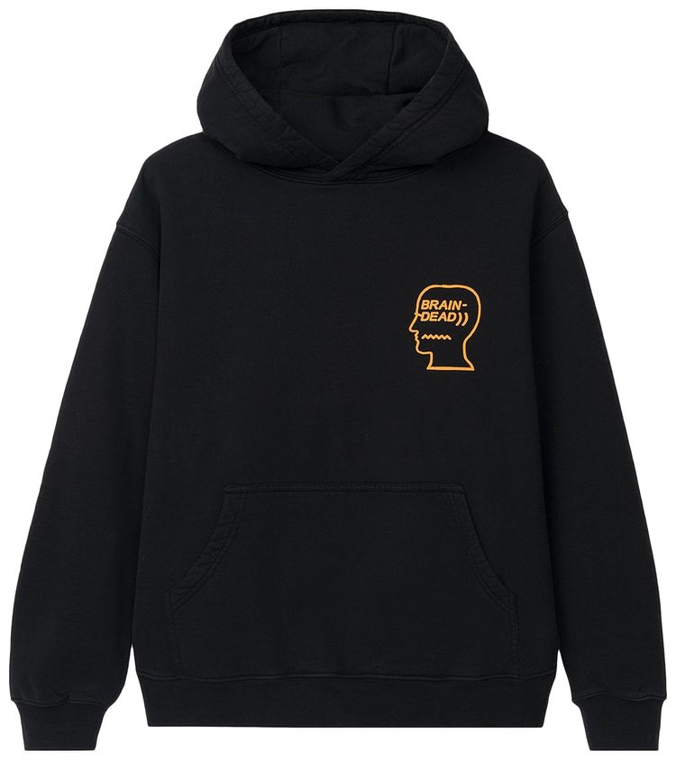 Brain Dead Lovers Embrace Hooded Sweatshirt Black