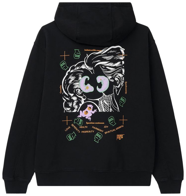Brain Dead Lovers Embrace Hooded Sweatshirt Black