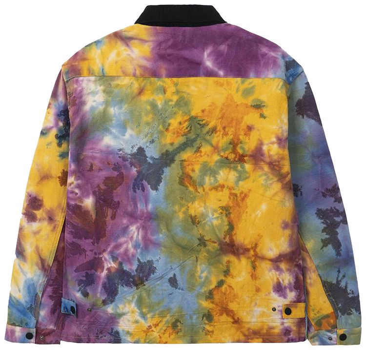 Brain Dead Contrast Corduroy Collar Harrington Jacket Tie Dye