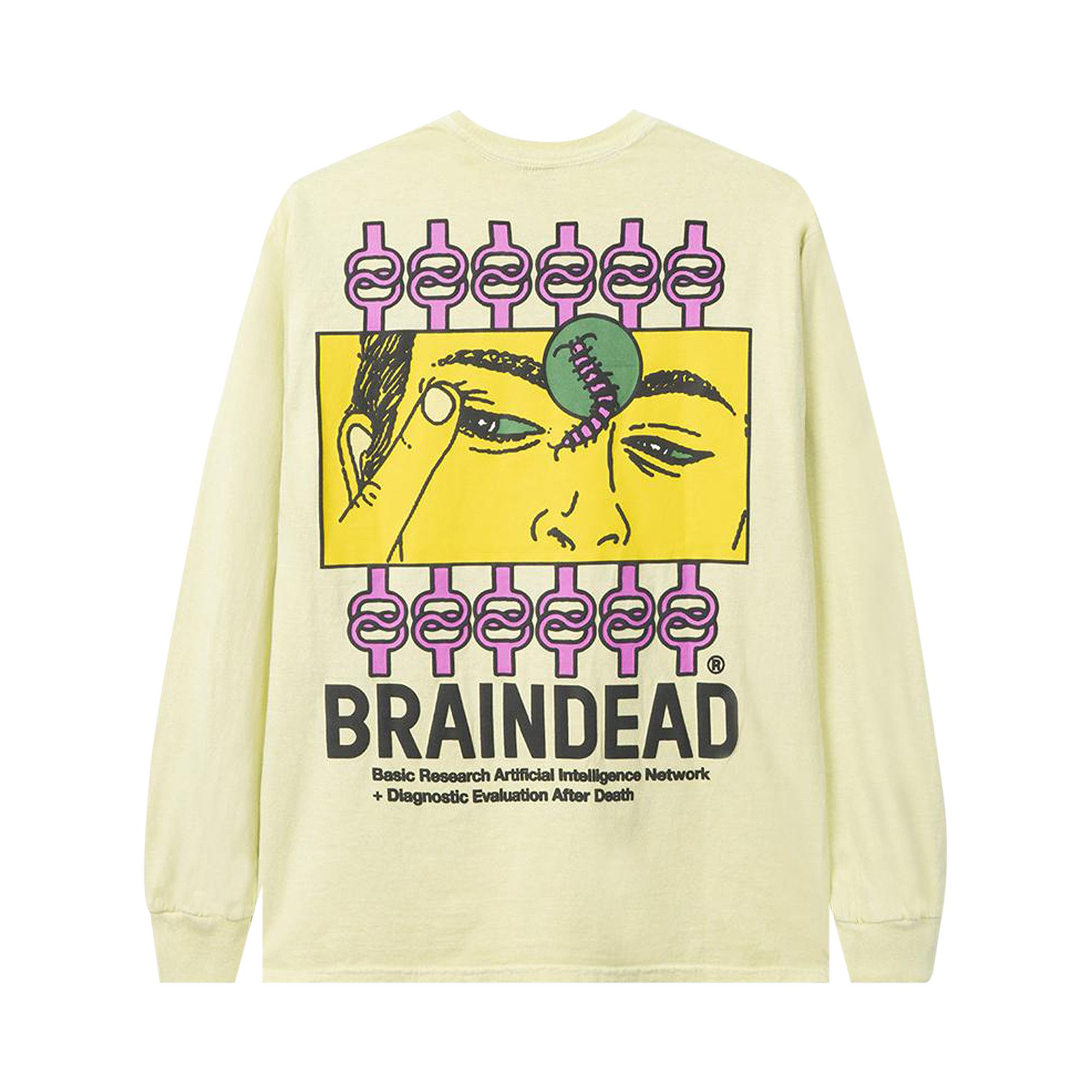 Buy Brain Dead Evaluate Long-Sleeve Tee 'Lemon