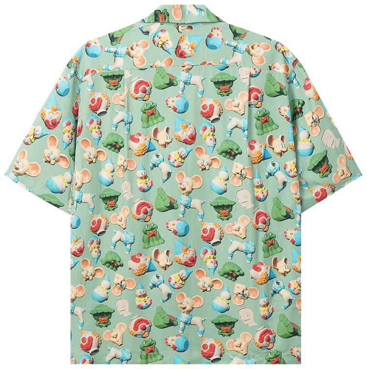 Brain Dead Steve Smith 3D Toy Box Short Sleeve Hawaiian Shirt Sea Foam