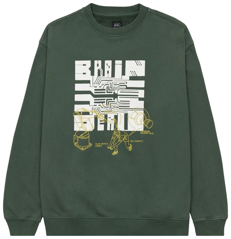 Brain Dead Tutorials Crewneck Sweatshirt Green