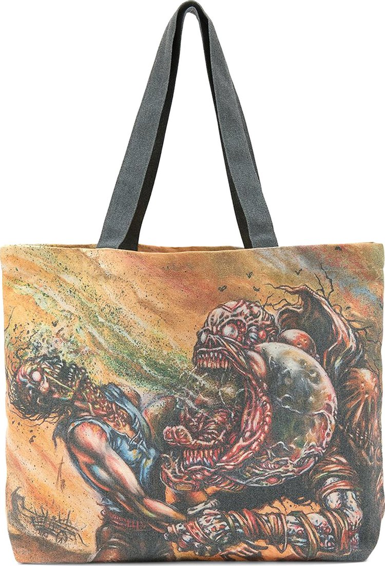 Brain Dead x Magic The Gathering Scream Match Tote Yellow