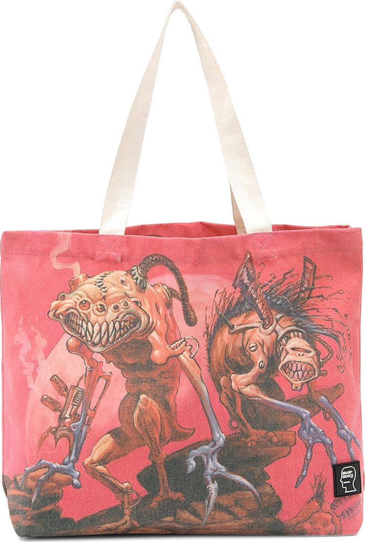 Brain Dead x Magic The Gathering Twins Nylon Tote Coral