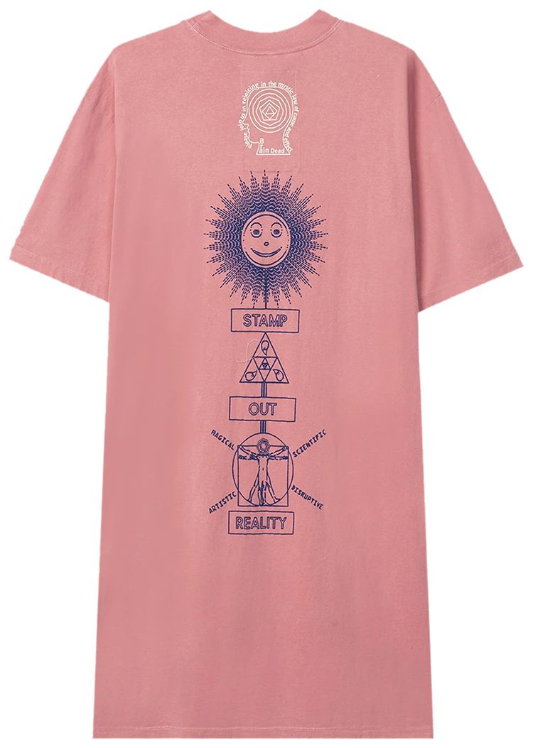 Brain Dead x The North Face T Shirt Dress Rose