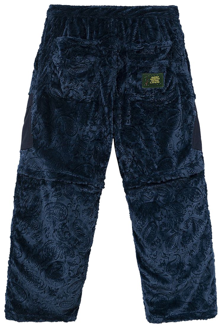 Brain Dead Debossed Paisley Fur Convertible Zip Off Pant Navy