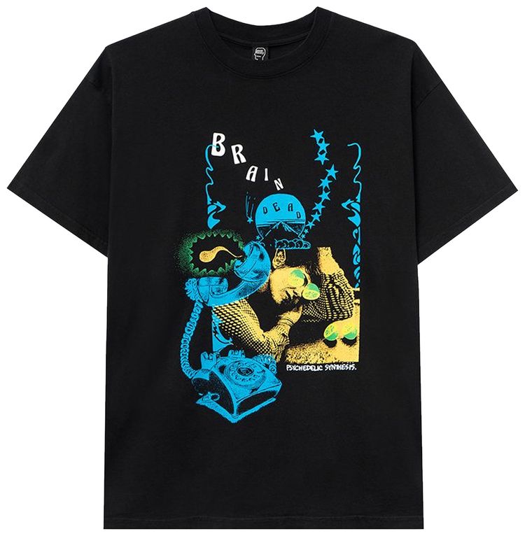 Brain Dead Psychedelic Synthesis T Shirt Black