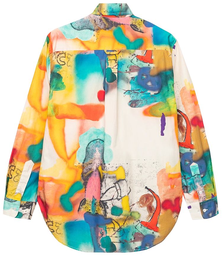 Brain Dead Horfee Poplin Button Up Shirt Multicolor