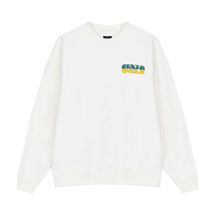 Brain Dead Fungisphere Crewneck Sweatshirt White