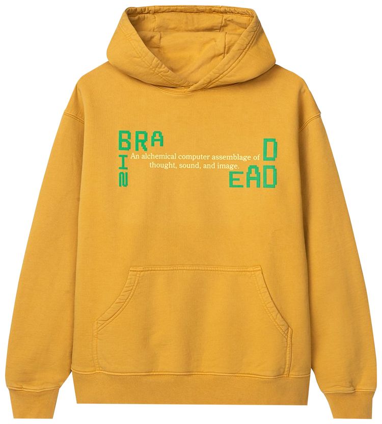 Brain Dead Life Cycle Hoodie Yellow