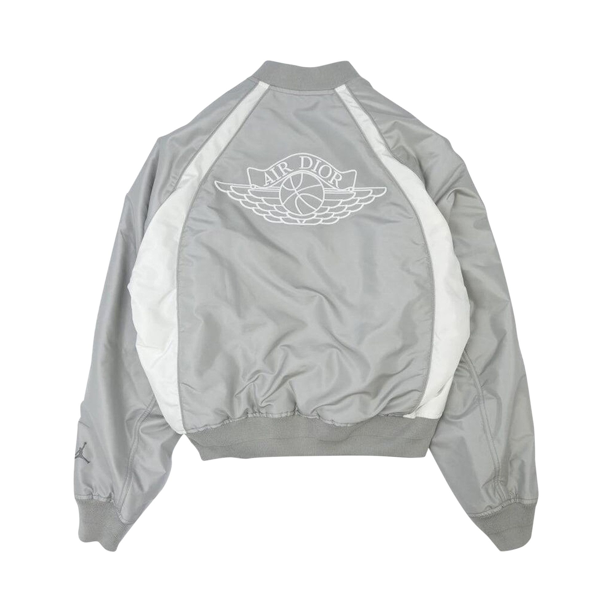 Buy Dior x Air Jordan Bomber Jacket 'Grey' - 0428