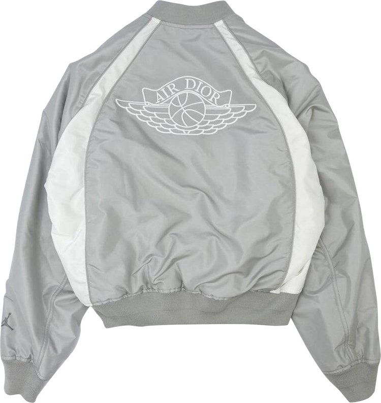 Dior x Air Jordan Bomber Jacket Grey