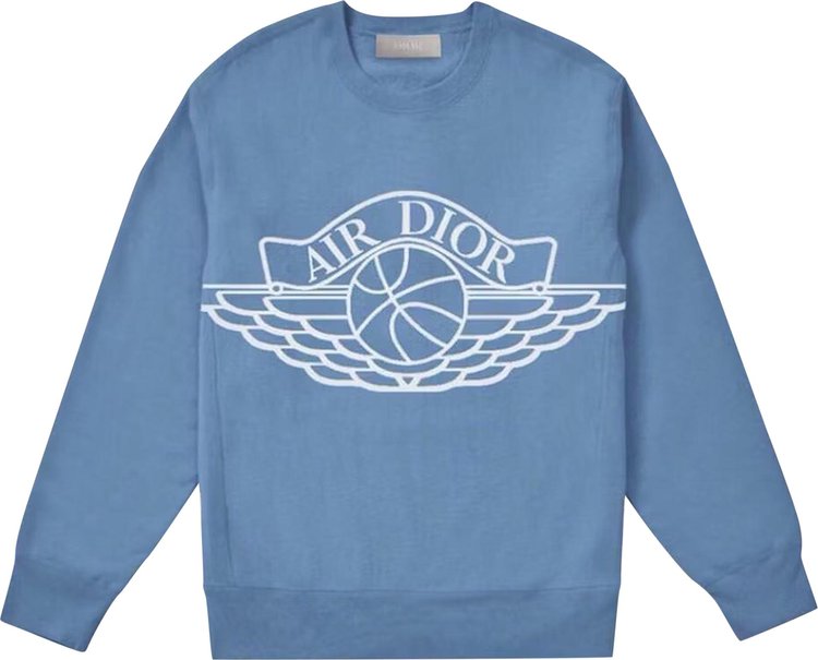 Dior x Air Jordan Wings Sweater Blue