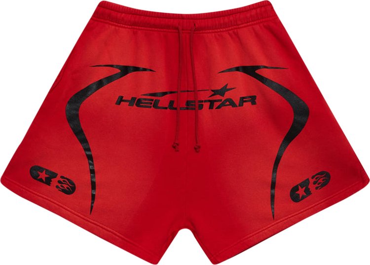 Hellstar Warm Up Shorts Red