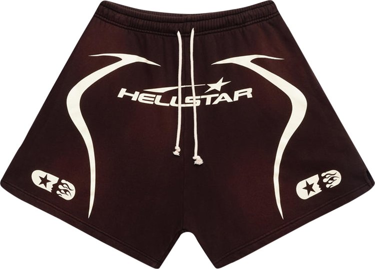 Hellstar Warm Up Shorts Brown