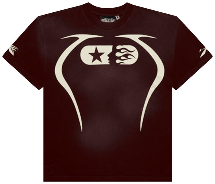 Hellstar Warm Up T Shirt Brown