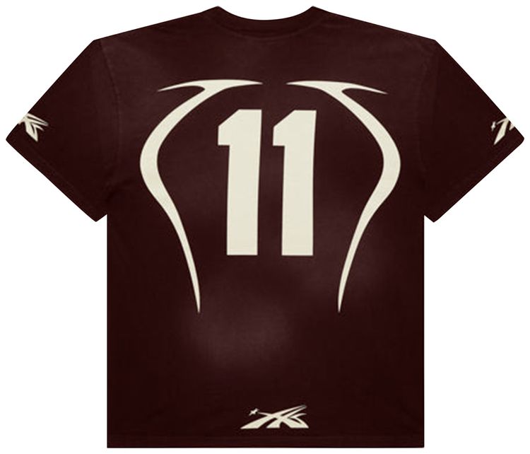 Hellstar Warm Up T Shirt Brown