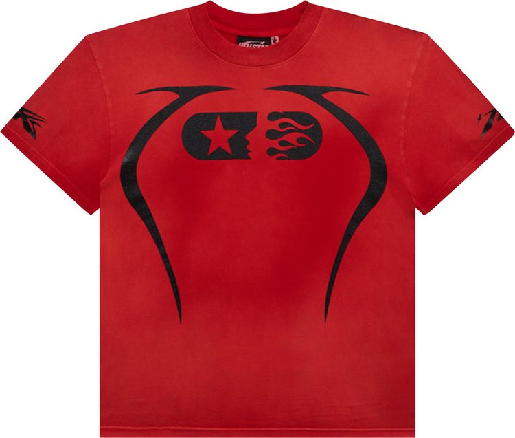 Hellstar Warm Up T Shirt Red