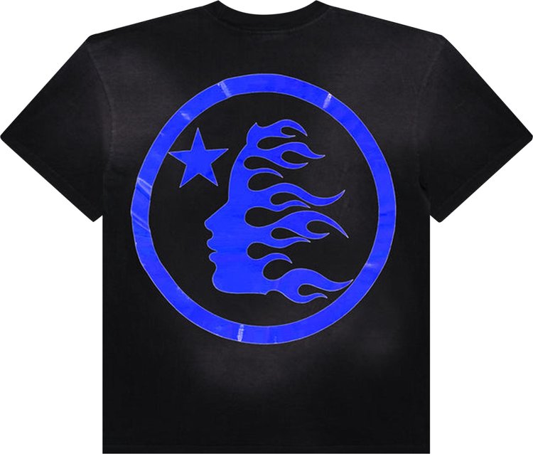 Hellstar Sports Core Gel Logo T Shirt BlackRoyal Blue