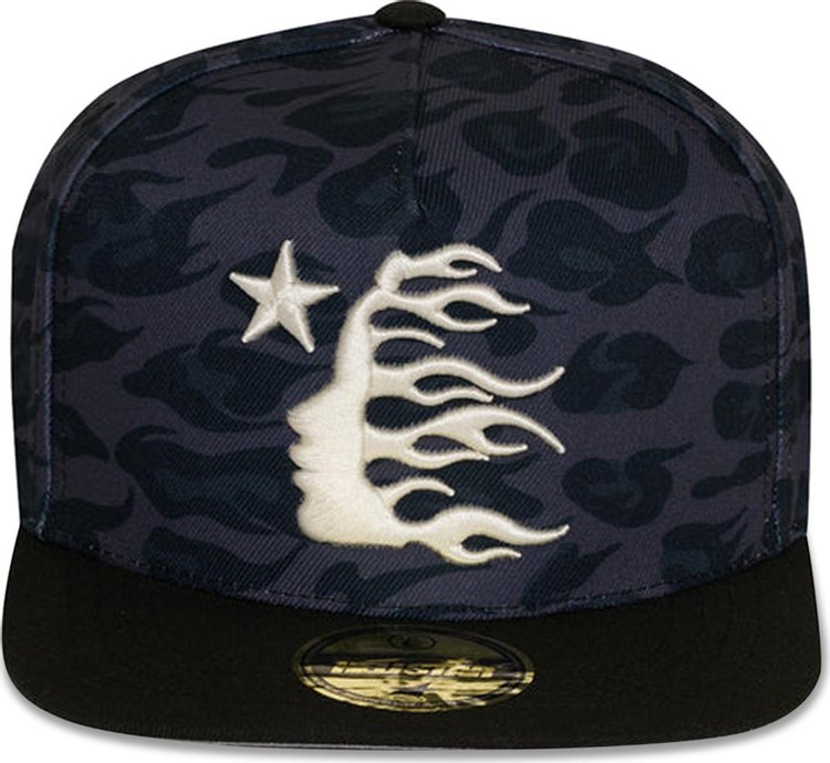 Hellstar Cheetah Print Snapback Hat Black