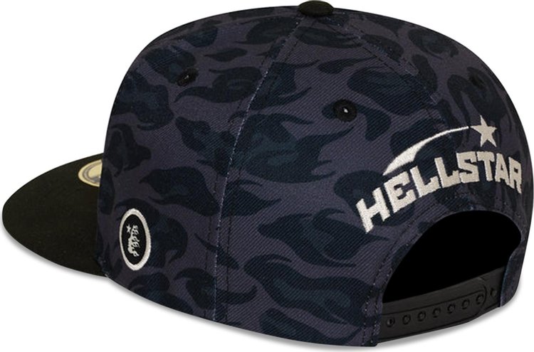 Hellstar Cheetah Print Snapback Hat Black