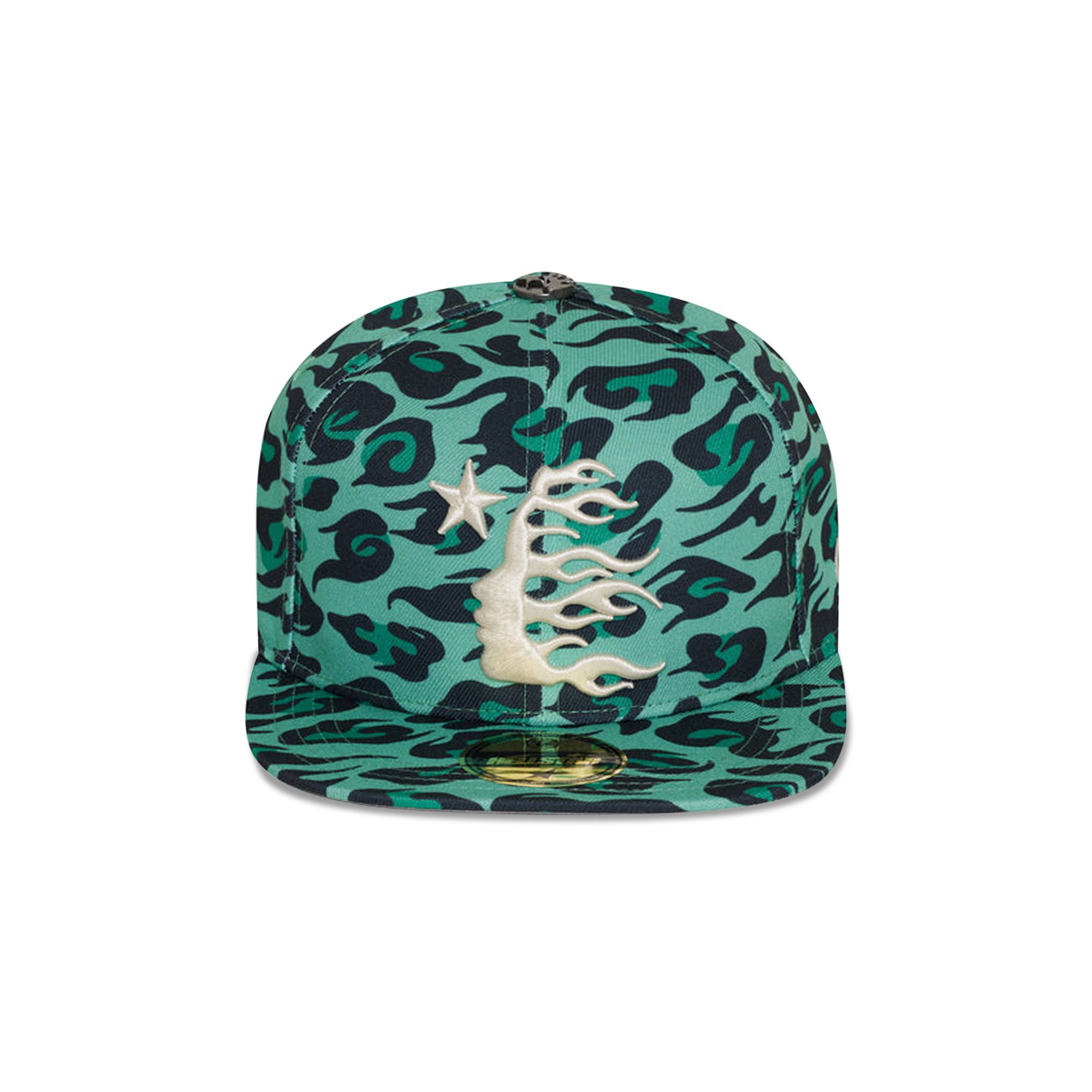 Buy Hellstar Cheetah Print Fitted Hat 'Green' - HS01HAT001