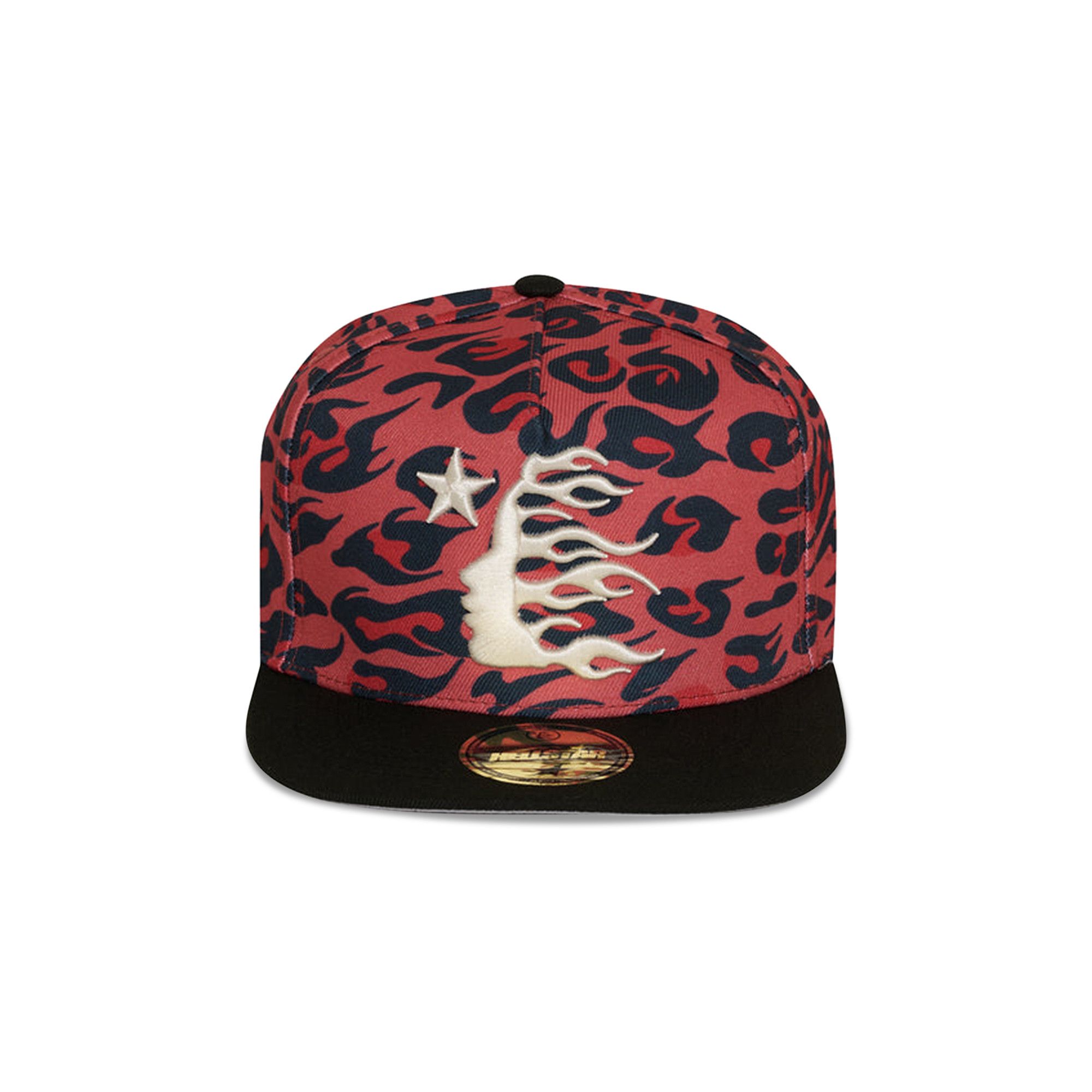 Buy Hellstar Cheetah Print Snapback Hat 'Red' - HS01HAT001