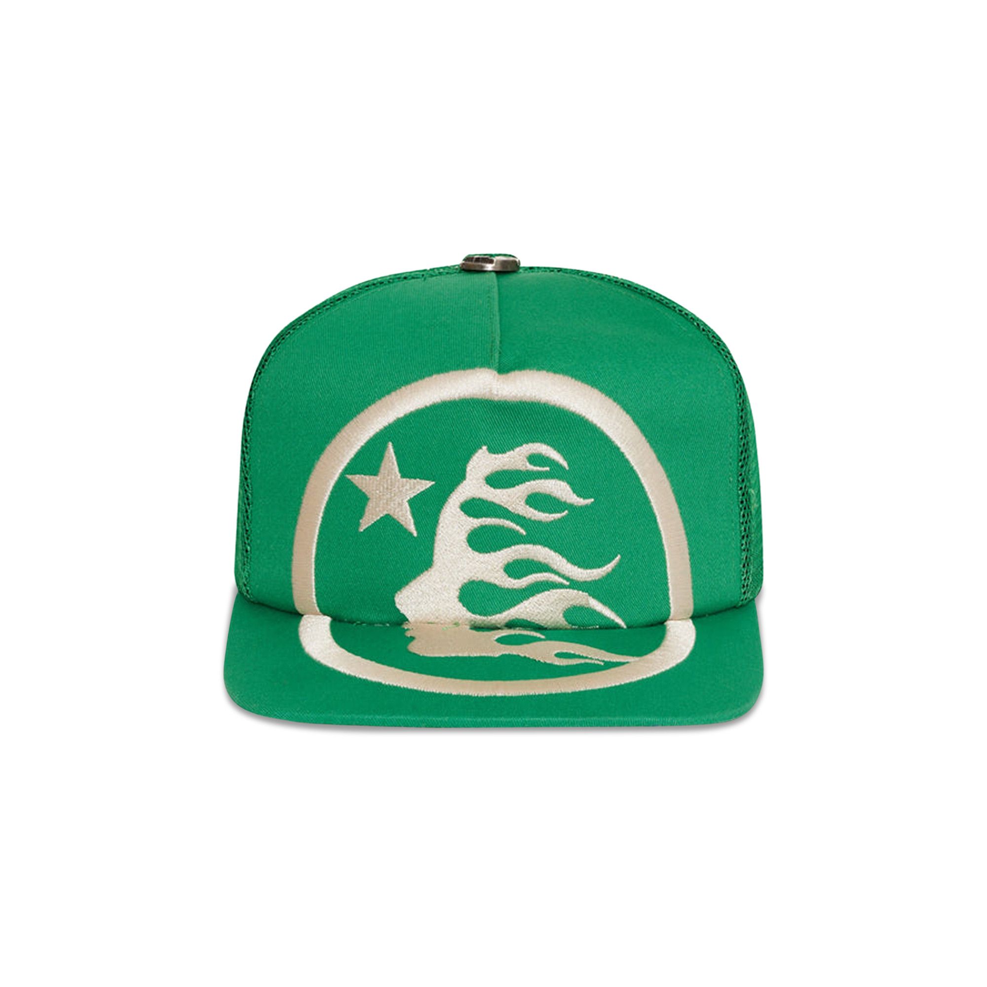 Buy Hellstar Big Logo Trucker Snapback Hat 'Green