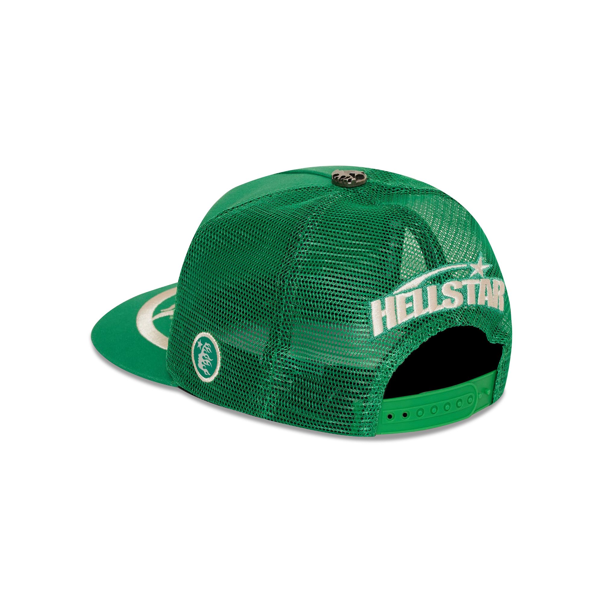 Buy Hellstar Big Logo Trucker Snapback Hat 'Green