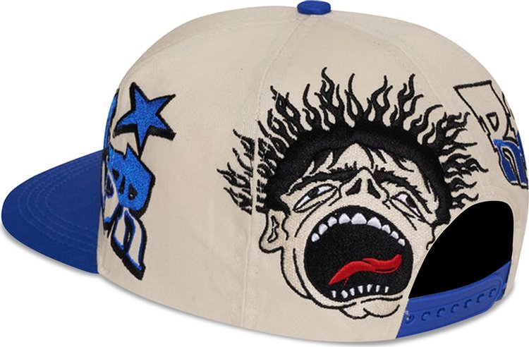 Hellstar Records Snapback Hat BlueWhite