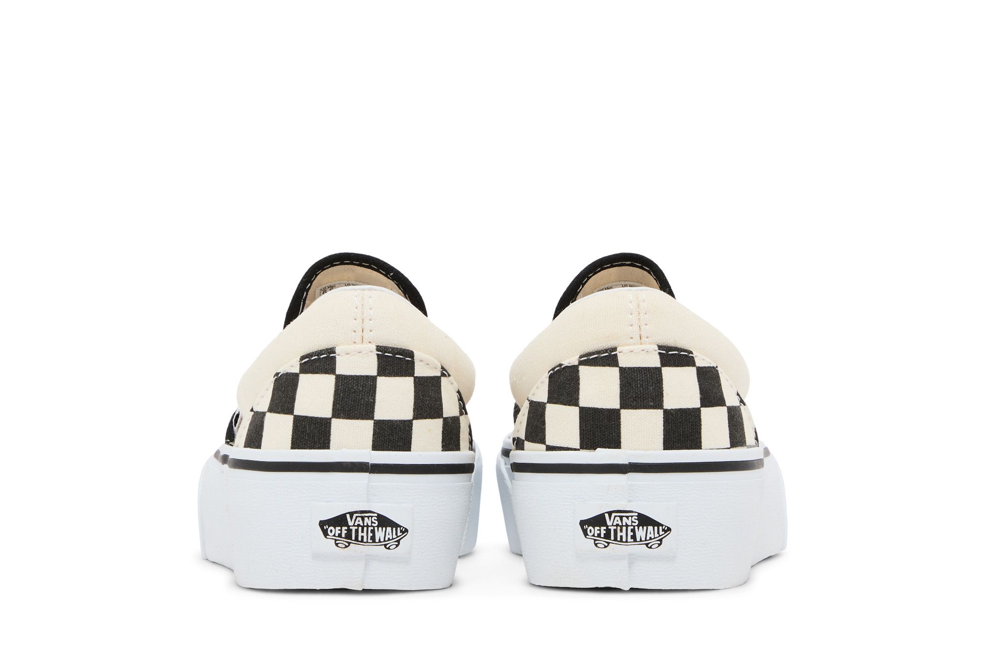 Buy Classic Slip On Platform Checker Black White VN00018EBWW GOAT CA