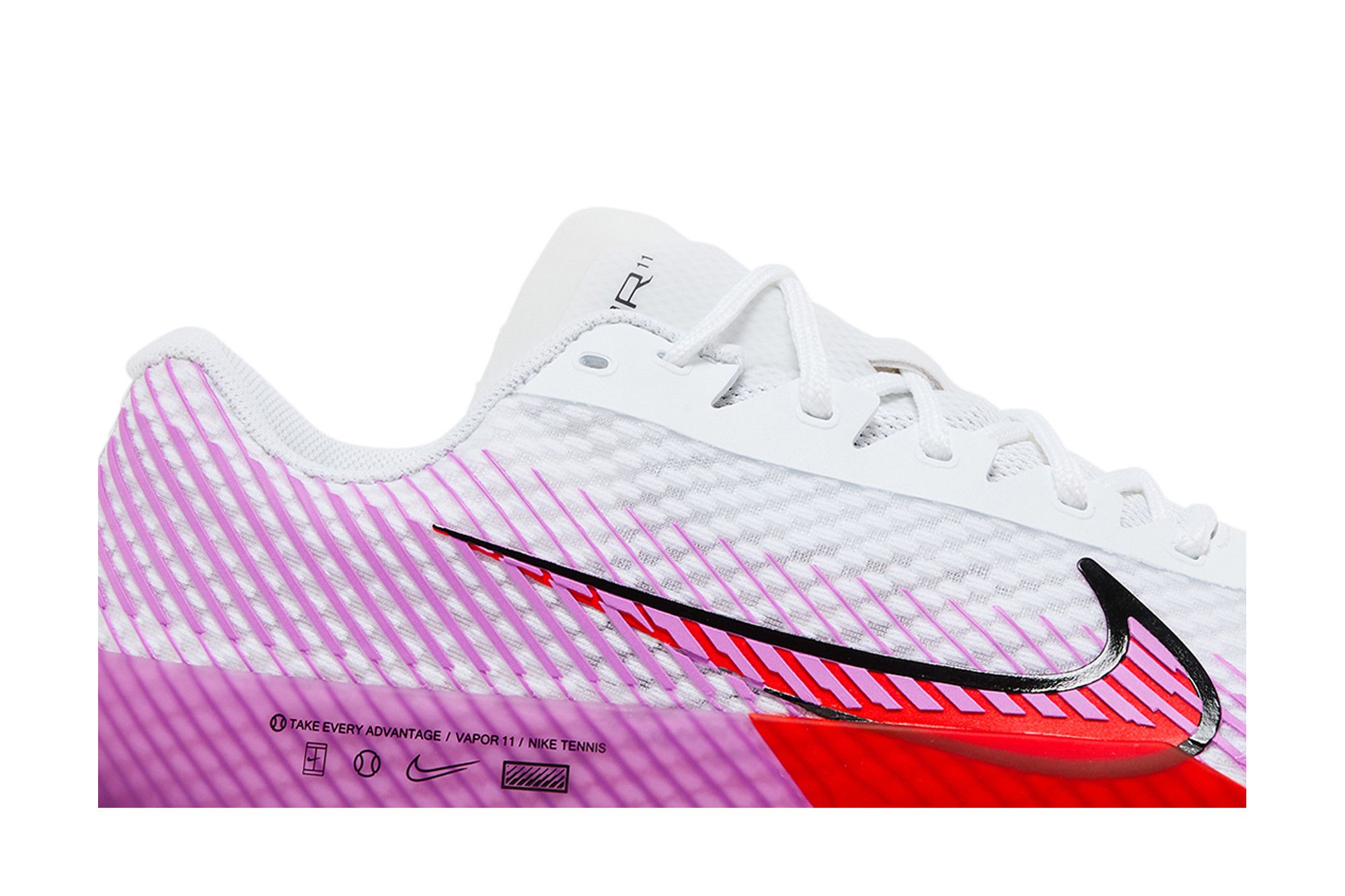 NIKE ♯11 Buy NikeCourt Air Zoom Vapor 11 'White Picante Fuchsia