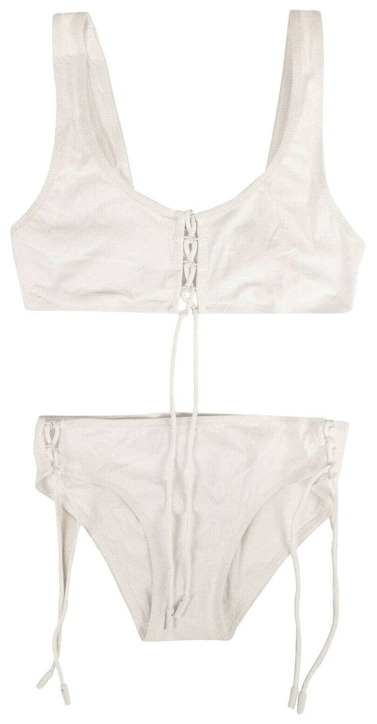 Buy Off-White Tie Bikini 'White' - OWFA031S20FAB0010100 | GOAT UK