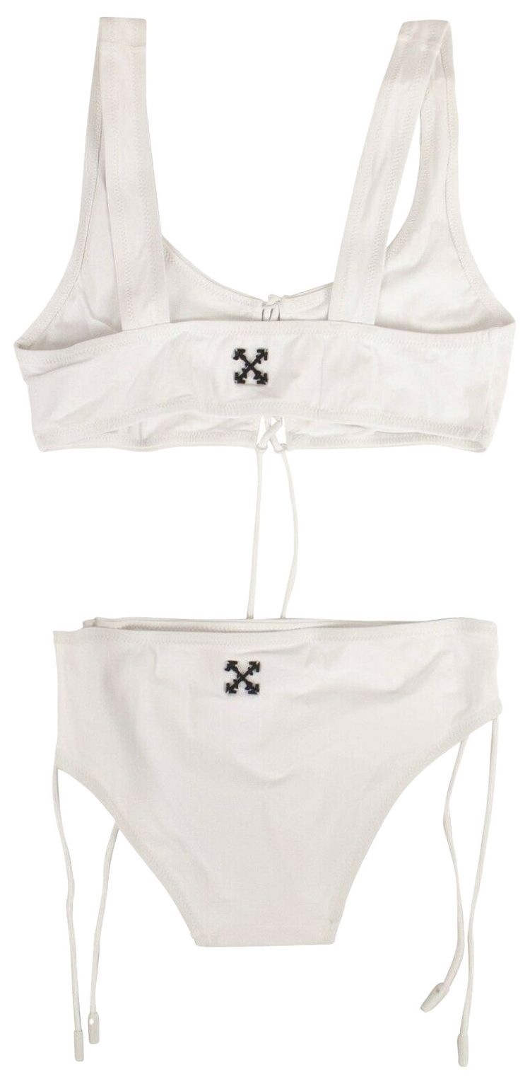 Off White Tie Bikini White
