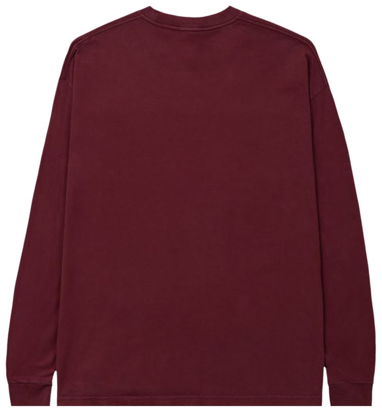 Brain Dead Bubblegum Shorty Long Sleeve Maroon