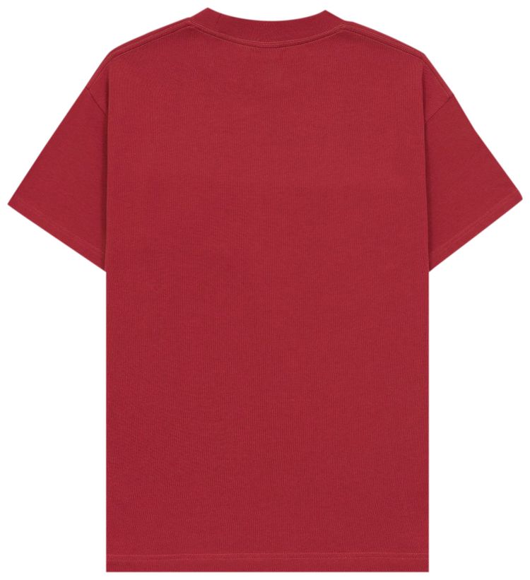 Brain Dead Heavyweight Jersey Mockneck Pocket Shirt With PVC Berry