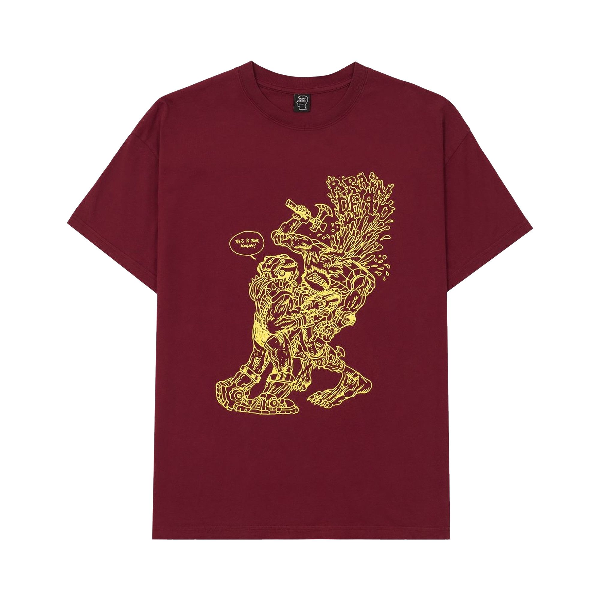 Tシャツ・カットソー BRAIN DEAD SS24 \"Forgotten Forest\" shirt (T04001853RD RED) Brain Dead: Men's Forgotten Forest Short Sleeve Shirt (Red