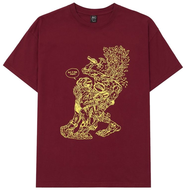Brain Dead Kogans Revenge T Shirt Maroon
