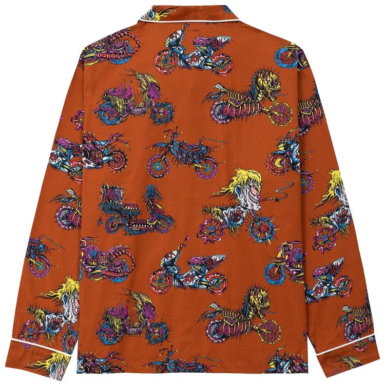 Brain Dead Moto Pajama Top Multicolor