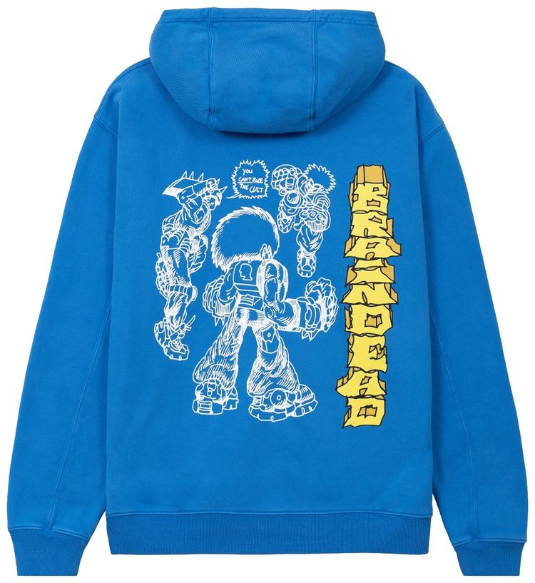 Brain Dead Running Fades Hooded Sweatshirt China Blue