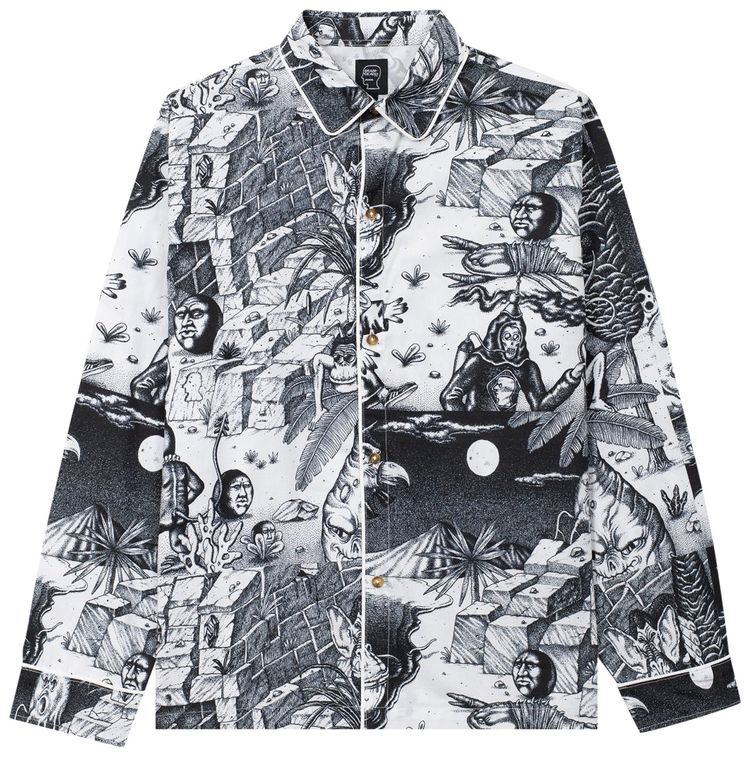 Brain Dead Wild Things Pajama Top Multicolor