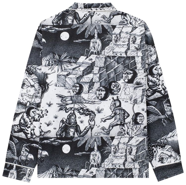 Brain Dead Wild Things Pajama Top Multicolor