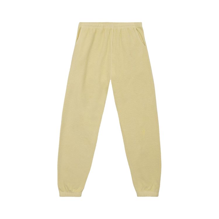 Brain Dead Reverse Fleece Sweatpant With PVC Lemon