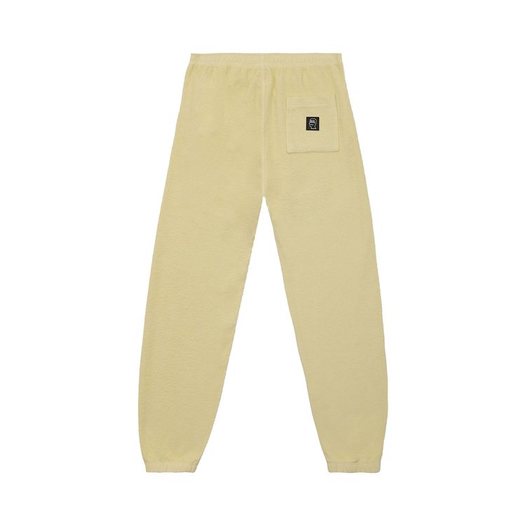 Brain Dead Reverse Fleece Sweatpant With PVC Lemon