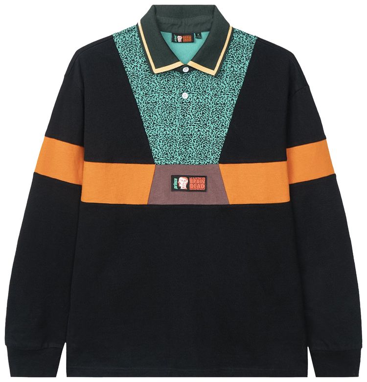 Brain Dead x Prince Invert Long Sleeve Rugby Black