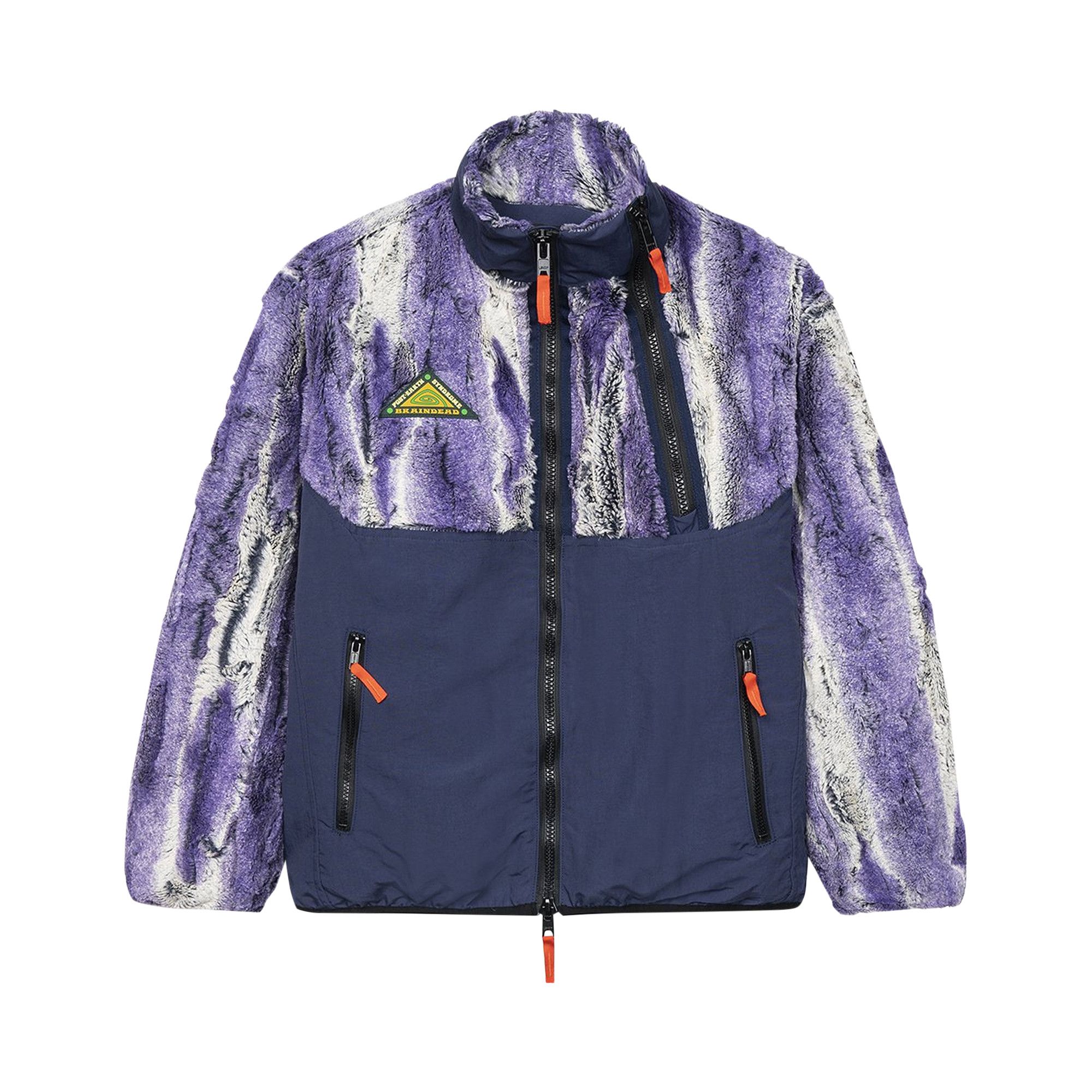 Buy Brain Dead Post Earth Syndrome Fur Fleece 'Purple Multicolor