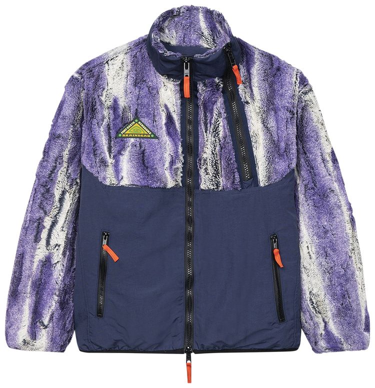 Brain Dead Post Earth Syndrome Fur Fleece Purple Multicolor