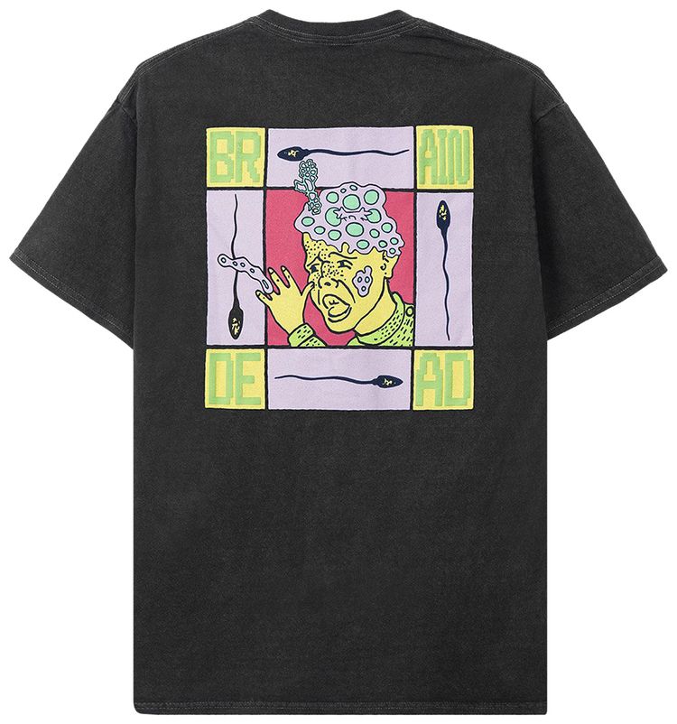 Brain Dead Spermicide Short Sleeve Tee Washed Black