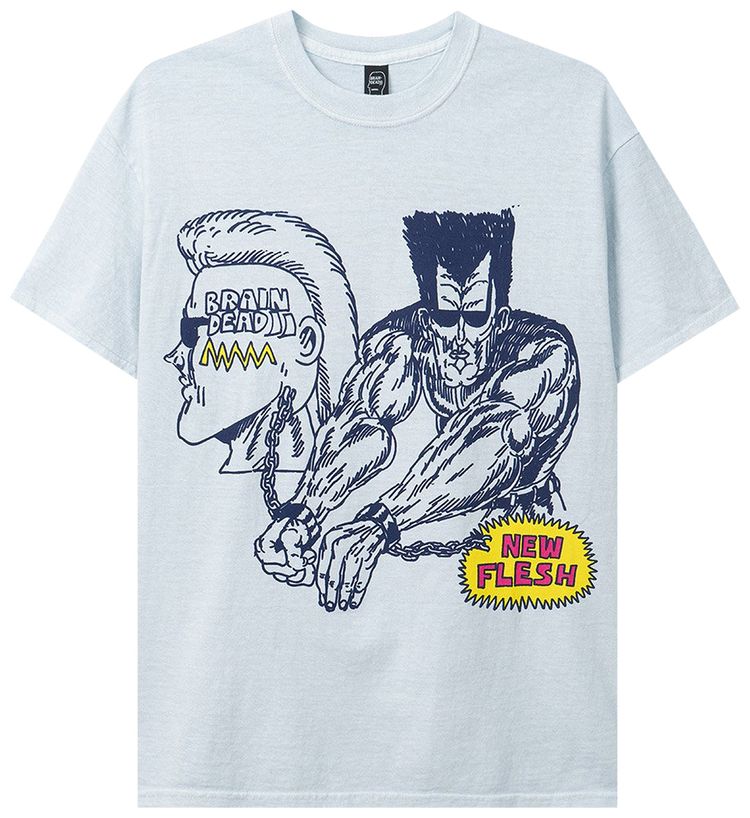 Brain Dead Law Of Cause Short Sleeve Tee Teal Grey